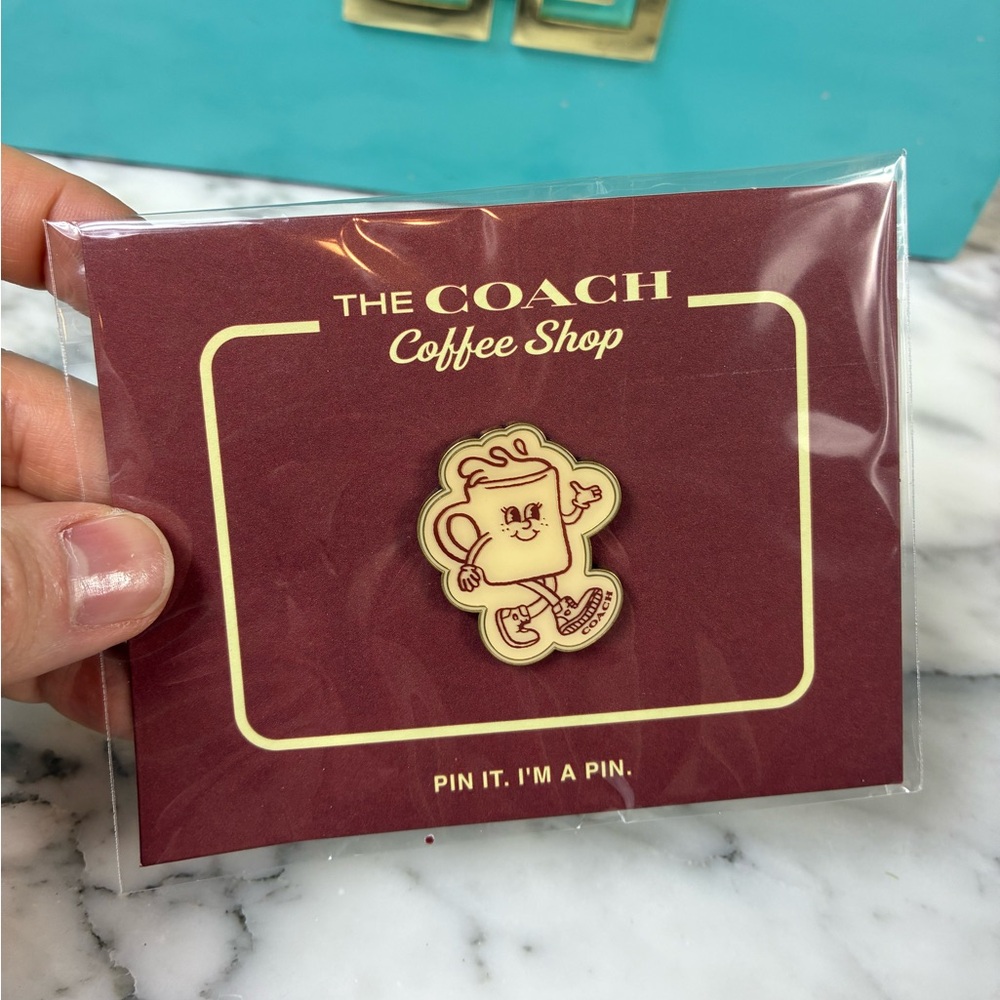 Coach Coffee Shop Lil Miss Jo Collectible Sealed Pin - NWT Rare Novelty
